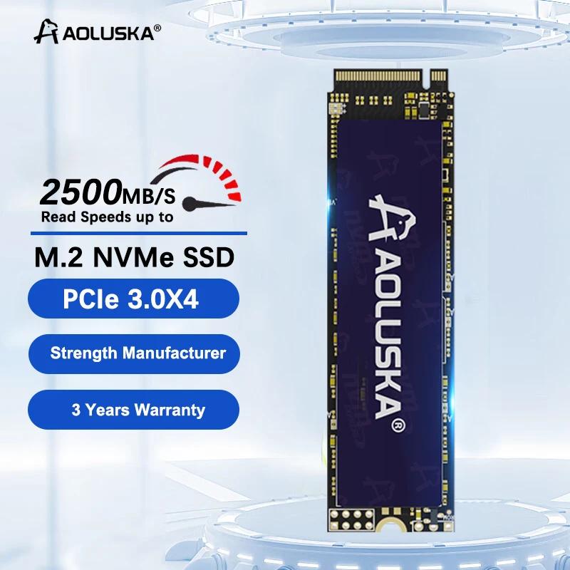 AOLUSKA 128GB SSD M 2 NVME ָ Ʈ ũ, 512 GB 1TB ϵ ũ, SSD 256GB M2 2280 PCIe HDD 128 256 512 GB, PC Ʈ ũž